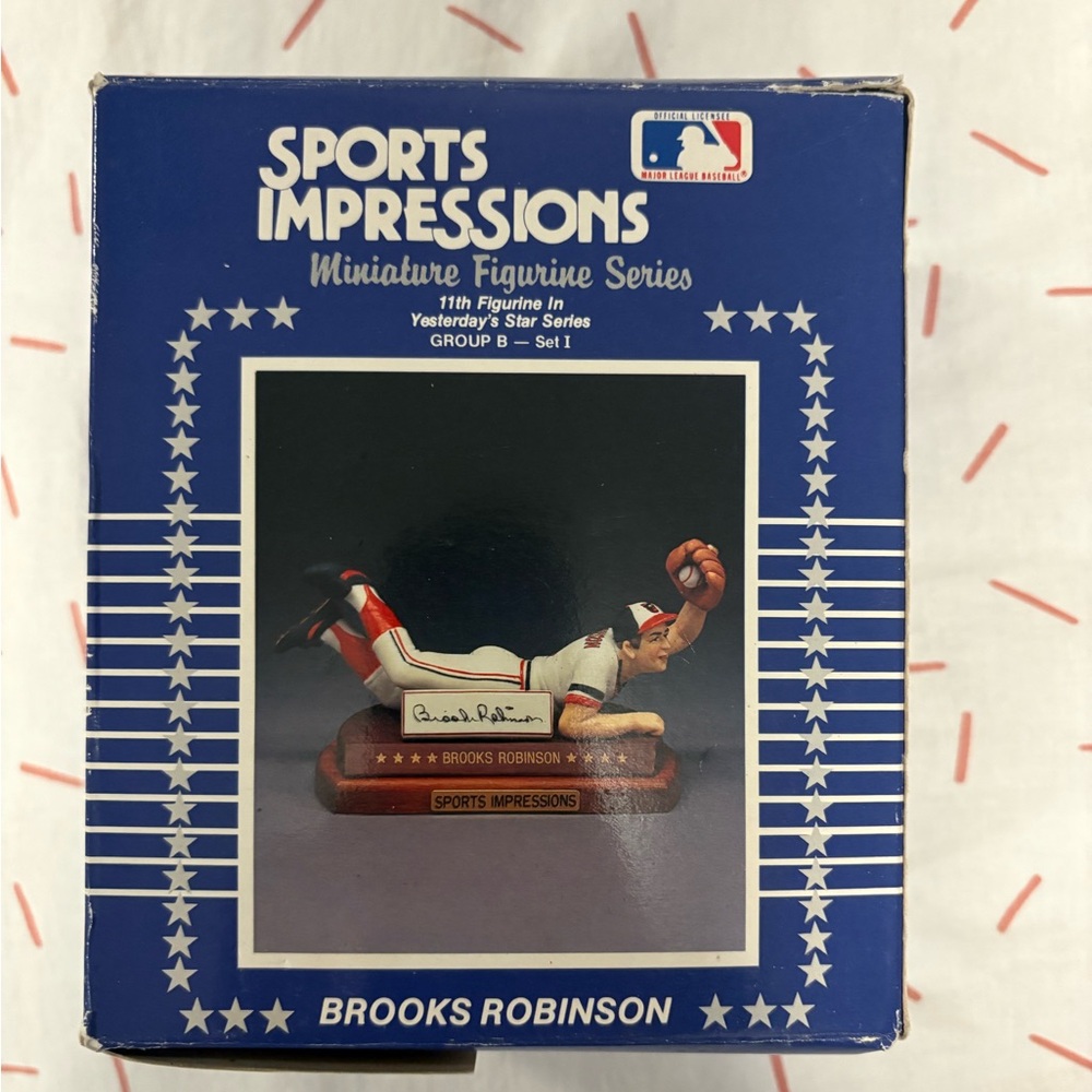 Vintage Baltimore Orioles Brooks Robinson Impressions Figurine with Box